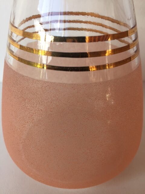 Granite frosted glass hyacinth vase