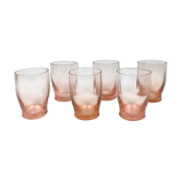 Lot of 6 shot glasses Rosaline Arcoroc