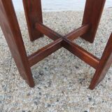 Swedish pine stool, 60s-70s