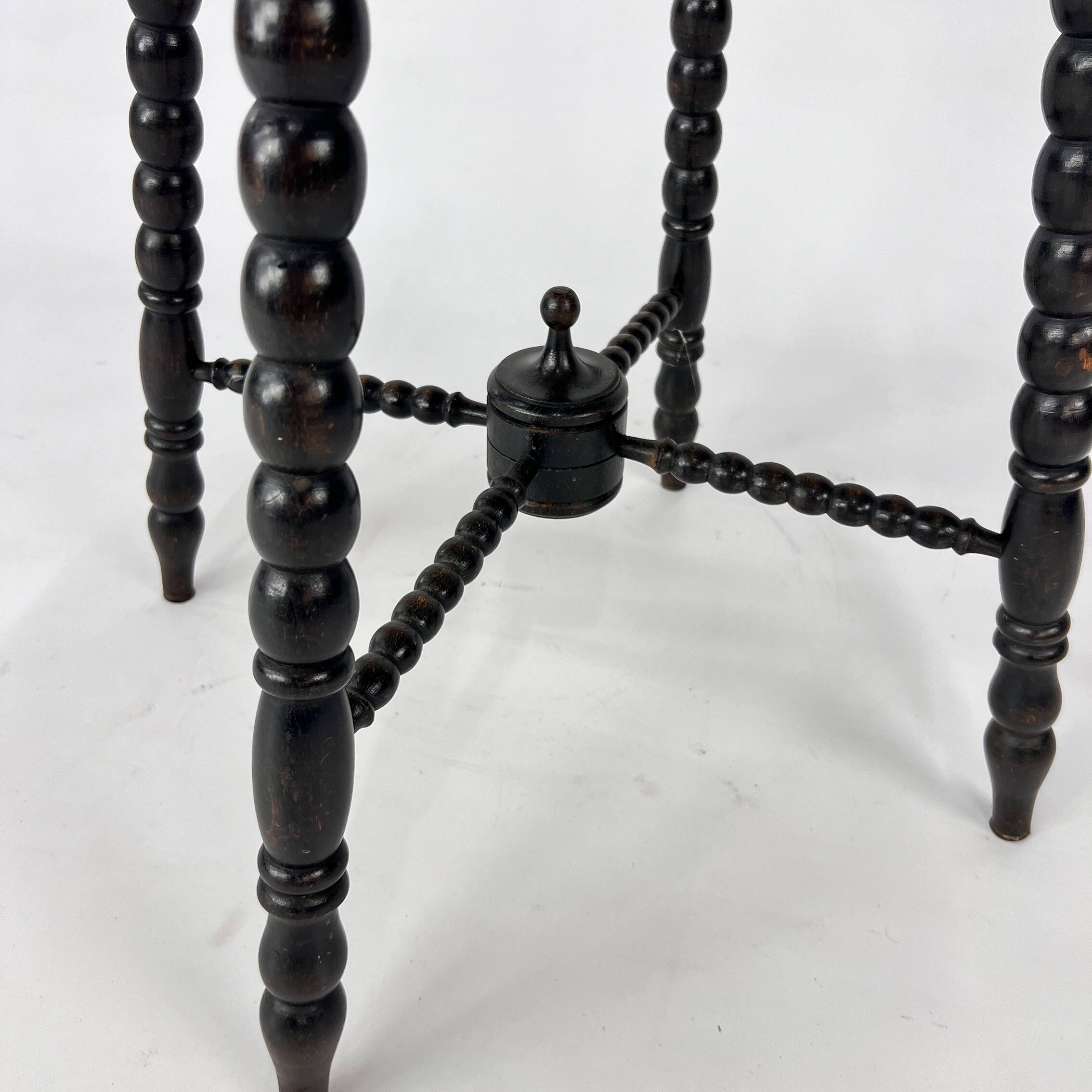 Dutch Antique Wengé Side Table, 1930s