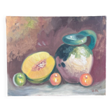Pitcher and melon painting