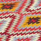 Anatolian handmade kilim rug 183 cm x 135 cm