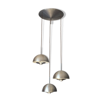 Suspension waterfall Jean GANDELIN. 1970. 3 chrome steel globes.