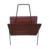 1960s wood/metal magazine holder