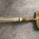 ANTIQUE SILVER PIE AND GOLDEN METAL SHOVEL in FÉRRÉOL-Boudat BOX