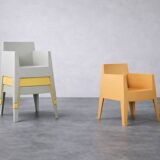 Set of 4 Vintage Mid-Century Modern Atlantide Collection Toy Plastic Chairs