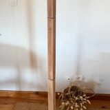 Vintage 60s coat rack in solid raw wood