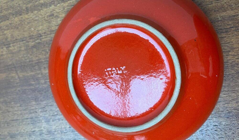 Set of 2 ceramic bowls by Baldelli, Italy.