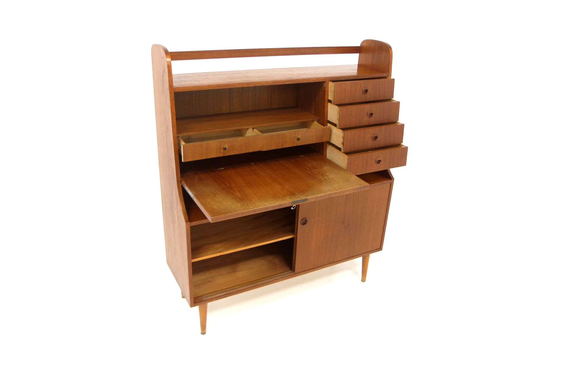 Scandinavian teak secretary, Sweden, 1960