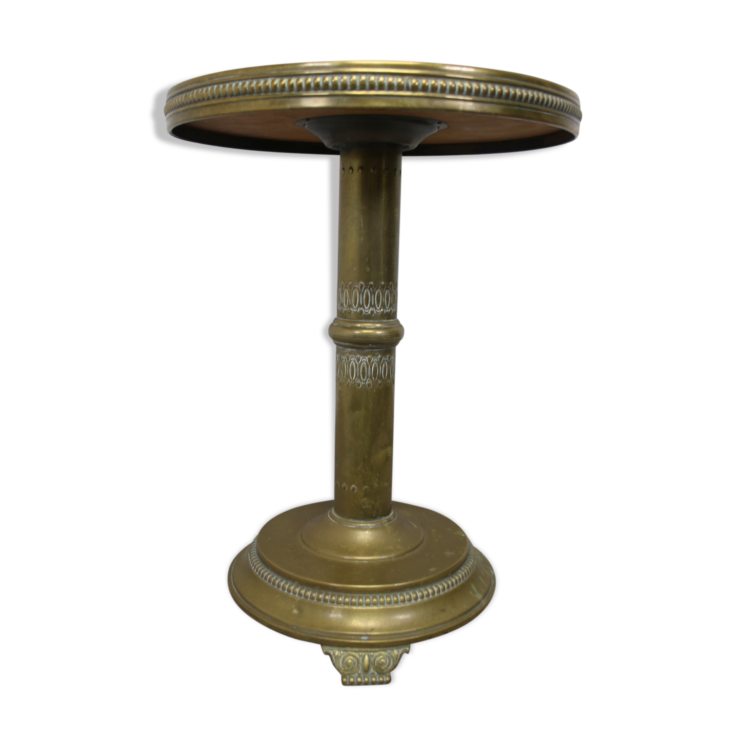 Round copper side table from the 50 years