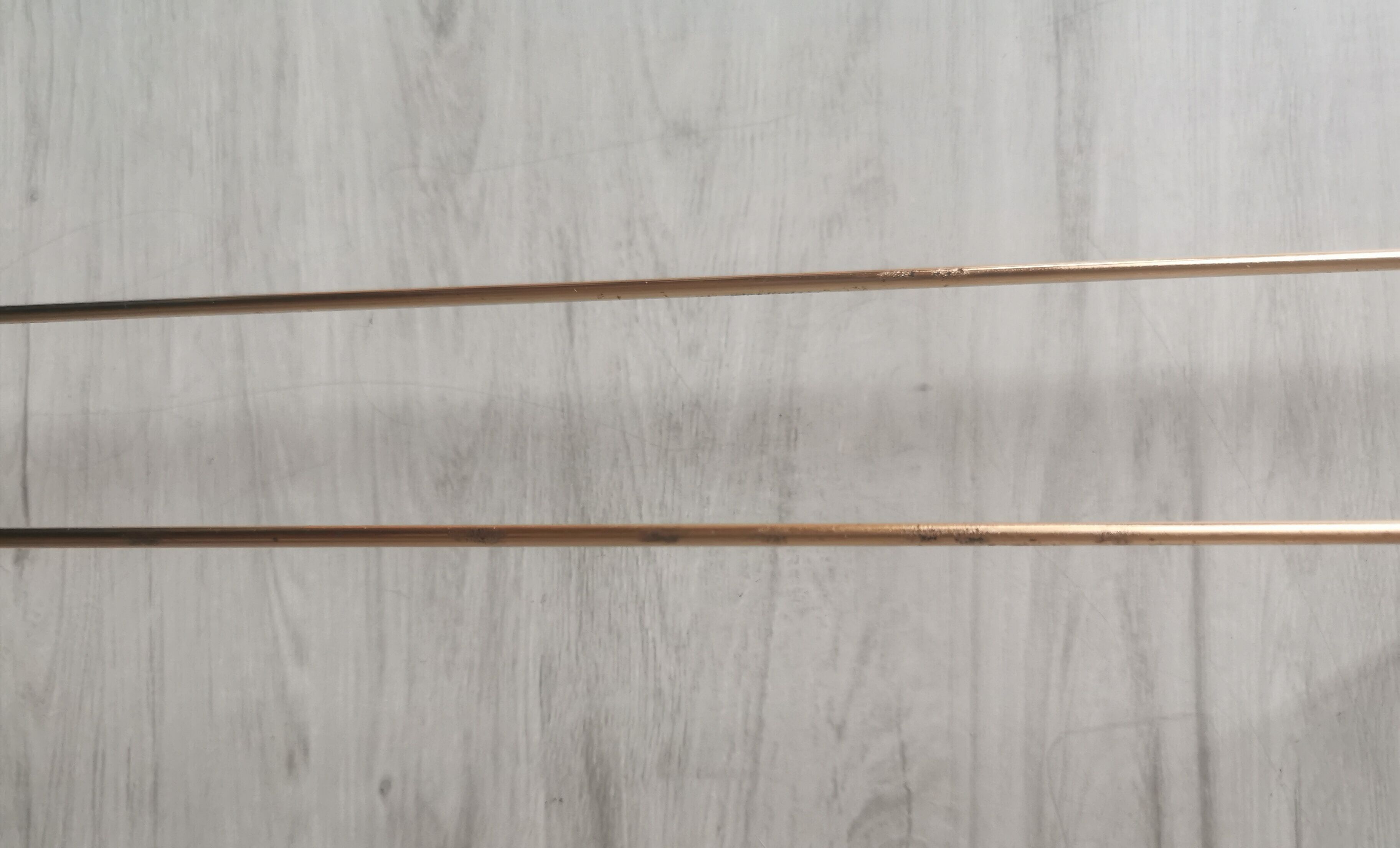 Tray with glass and gold metal compartments