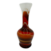Flamed opaline vase