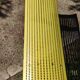 Vintage yellow metal bench