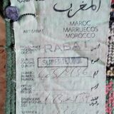 Tapis vintage rabbat 70's 123x137cm