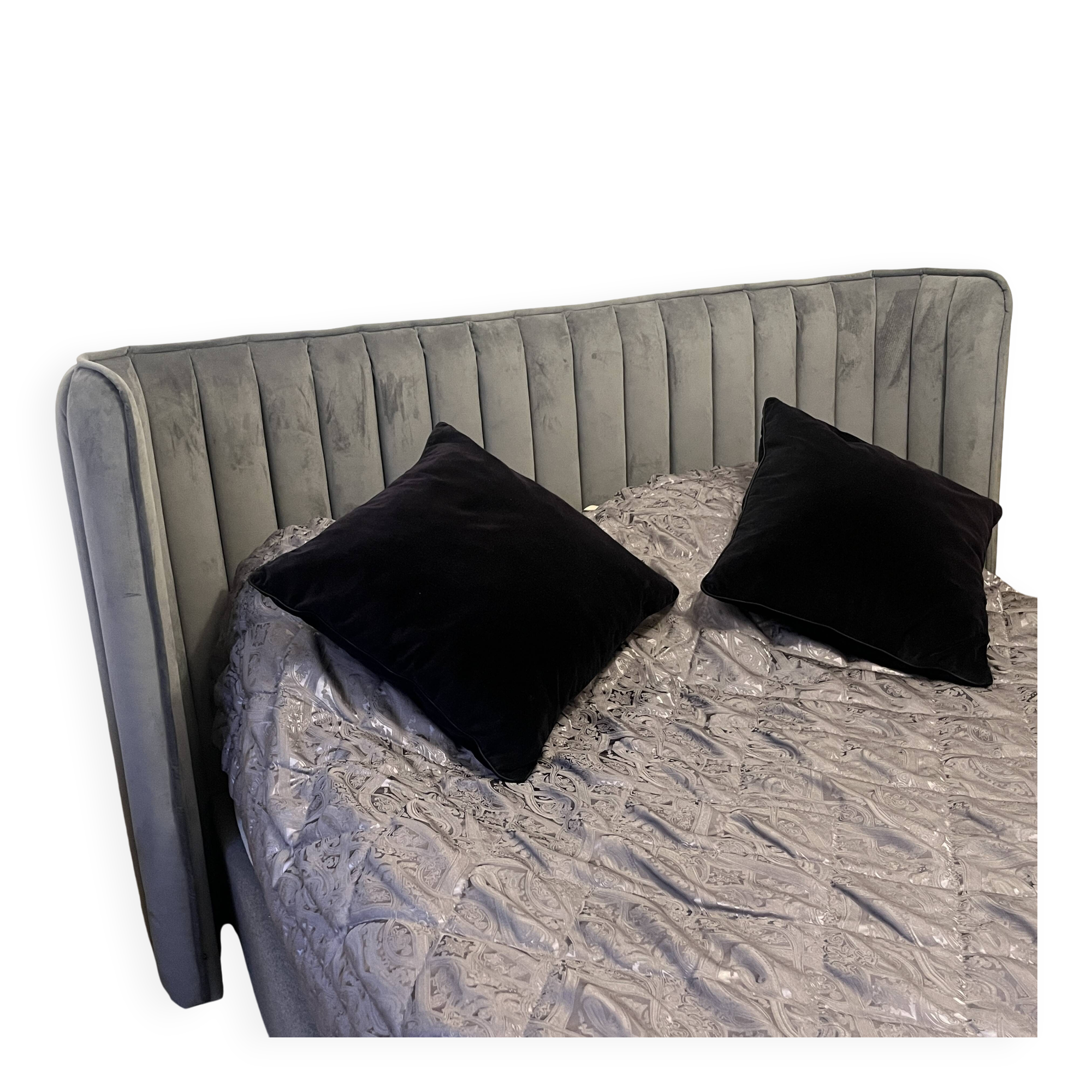 Habitat grey boudoir headboard 244 x 120 cm