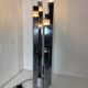 Lampadaire cubique Sciolari de style moderniste italien du milieu du siècle par G