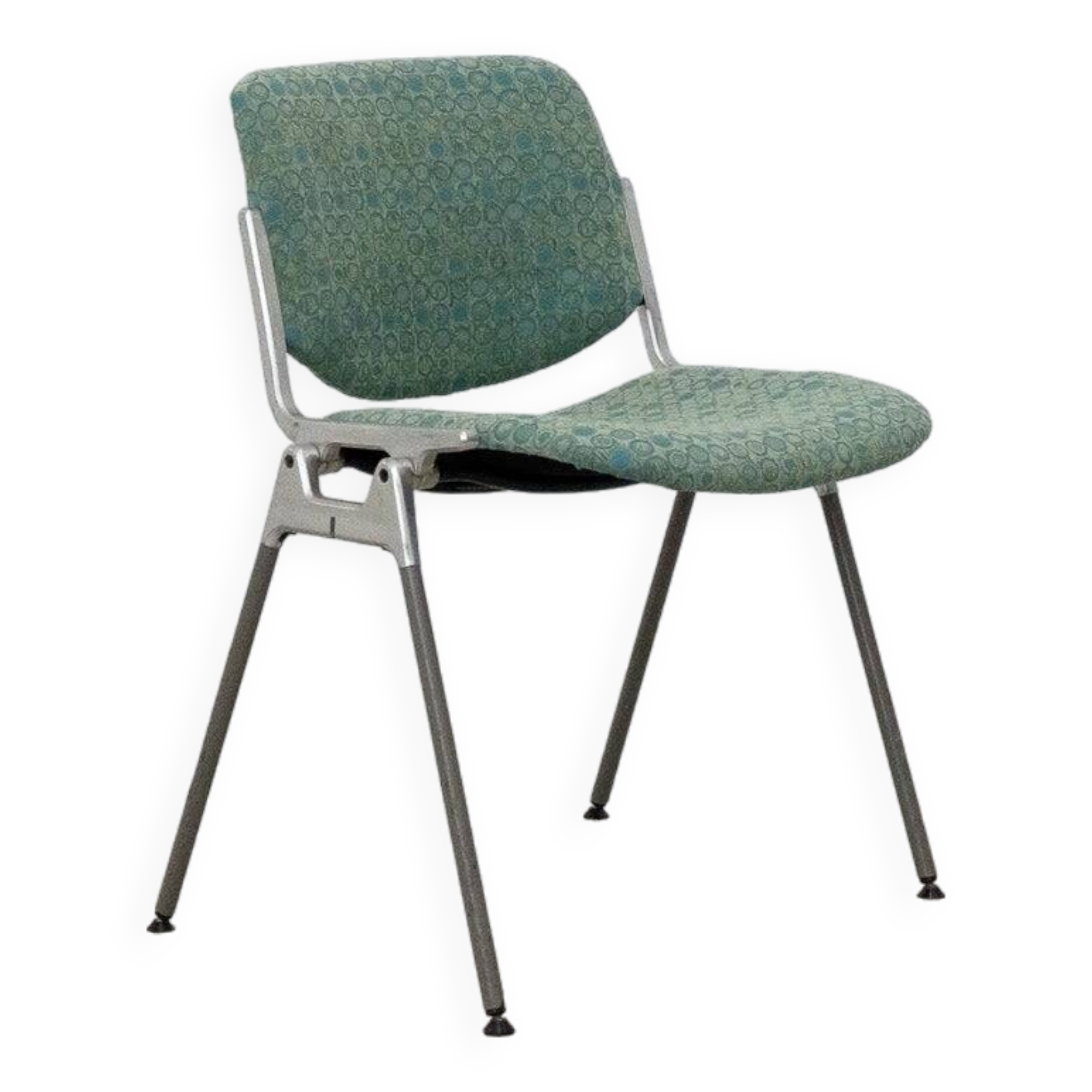 Set of Six Castelli (DSC 106) stacking dining chairs by Giancarlo Piretti from 1965, Italy