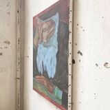 Old man portrait canvas