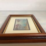 Small Marine painting, oil on panel, signed