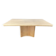Table à manger en travertin vintage, années 1970