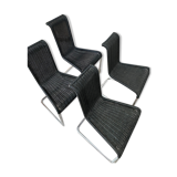 Set of 4 B20 Cantilever chairs by Tecta