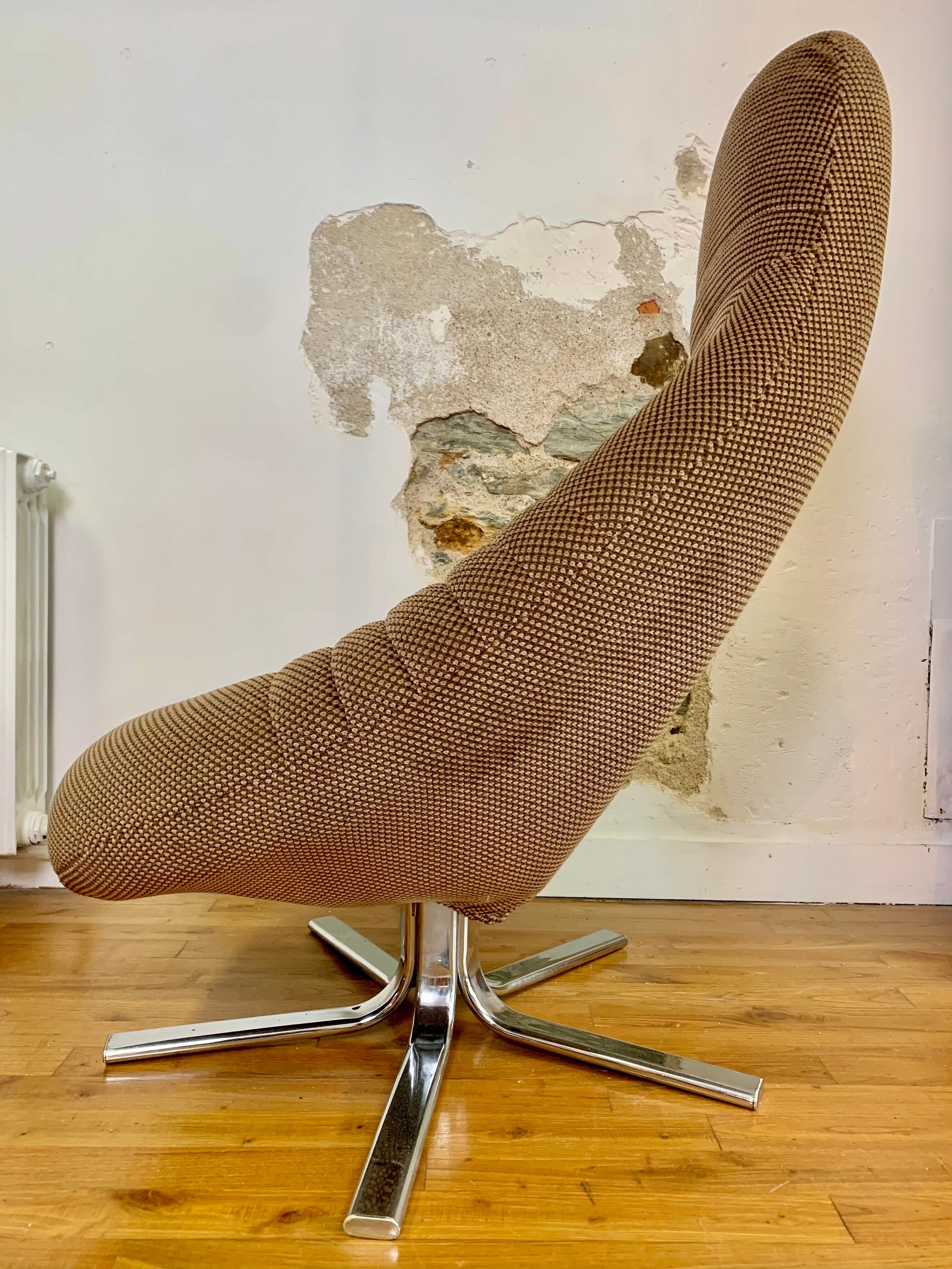 Velvet bucket chair - Mod'plastia