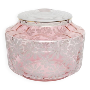 Abat-jour verre rose