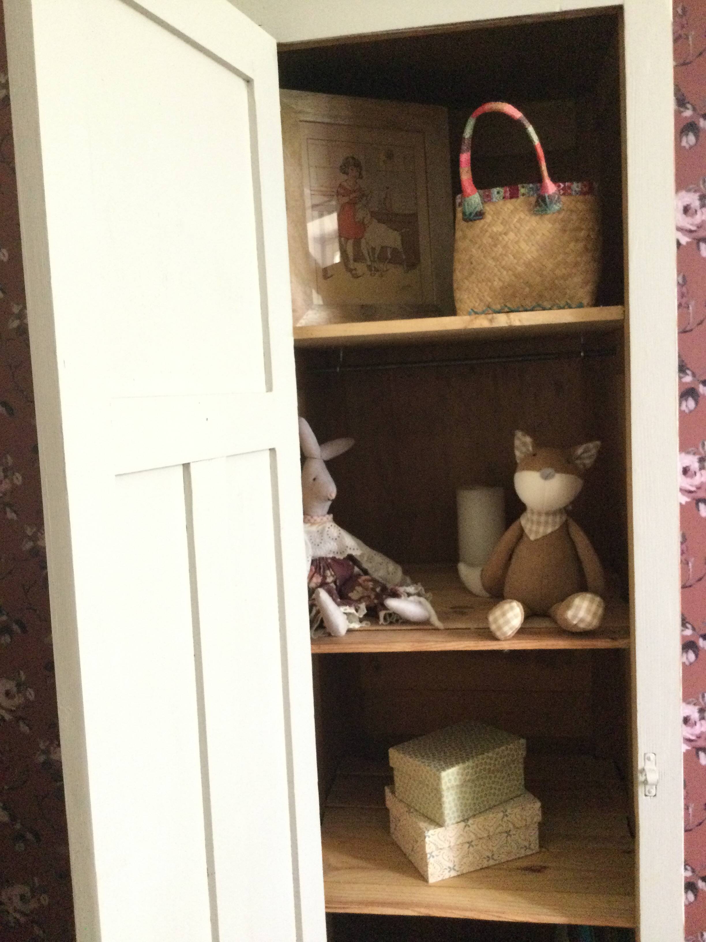 Small antique Parisian wardrobe