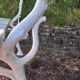Old garden bench with cast iron feet and wooden planks