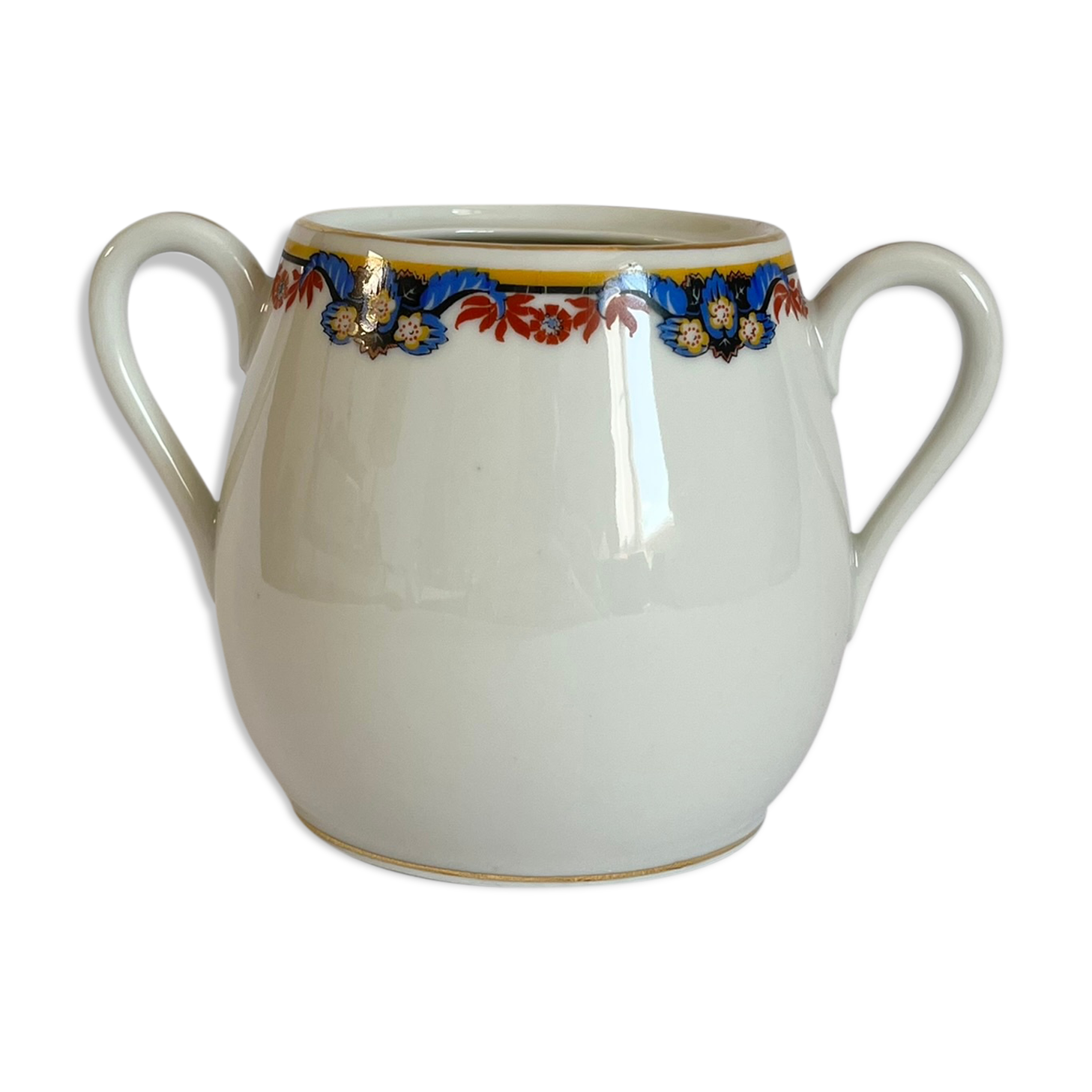 Sucrier ancien porcelaine de Limoges Robert Haviland et Le Tanneur