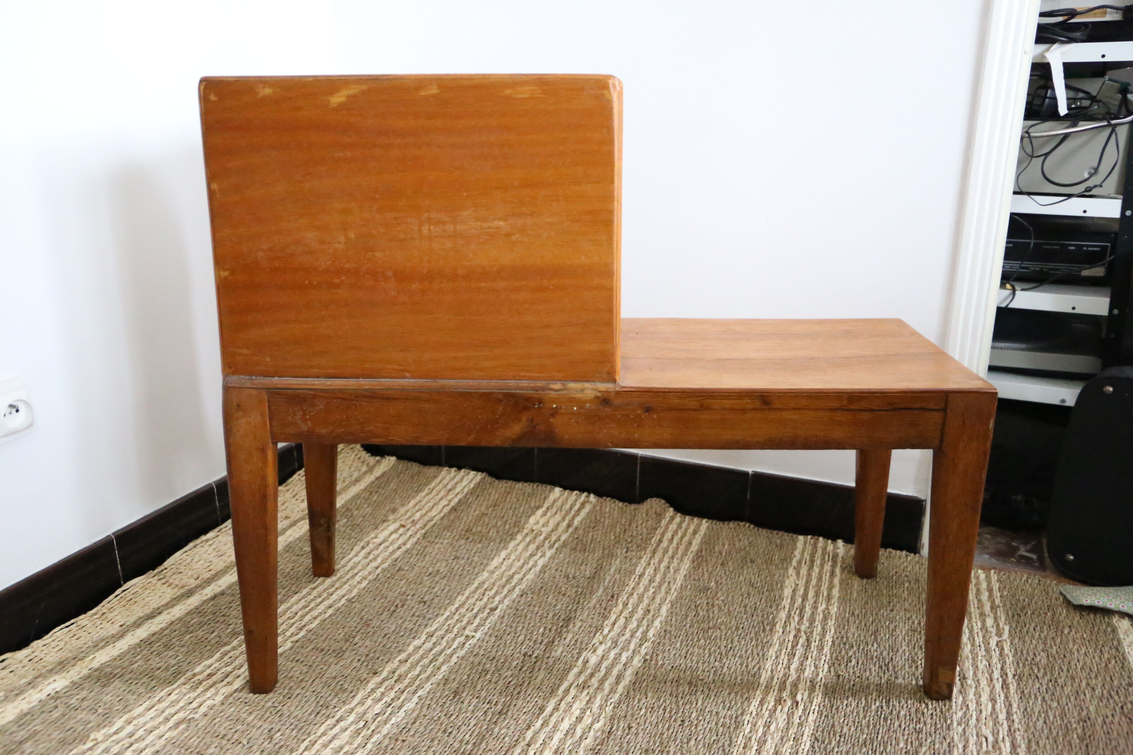 Phone table and bench