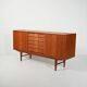 Scandinavian sideboard with louvered drawers, 1950s/60s