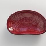 Merlot Red Stoneware Organic Shaped Bowl by Andersson & Johansson, Höganäs