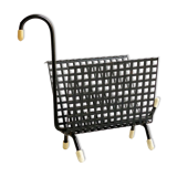 Mid century perforated metal letter holder / desk organizer / post organizer, swan, pilastro era