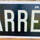 Panneau de gare « Arrêt »