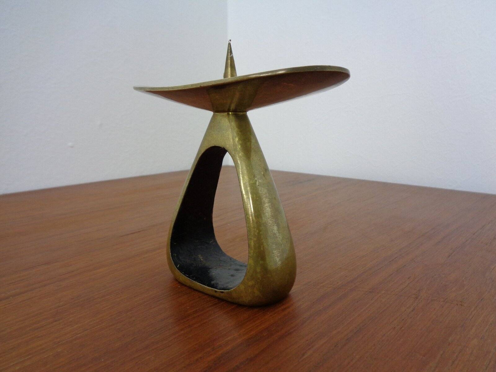 Austrian Model 3600 Candlestick in Brass by Carl Auböck, 1950s