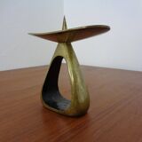 Austrian Model 3600 Candlestick in Brass by Carl Auböck, 1950s