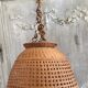 Vintage rattan pendant lamp