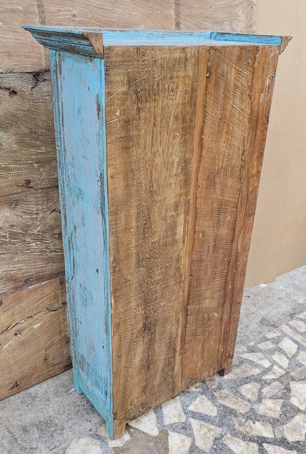 Ancien vaisselier tribal en teck birman
