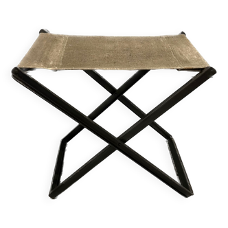 Tabouret pliant industriel vintage