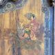 Pair of Art Nouveau cast iron headboards, Italy circa 1900