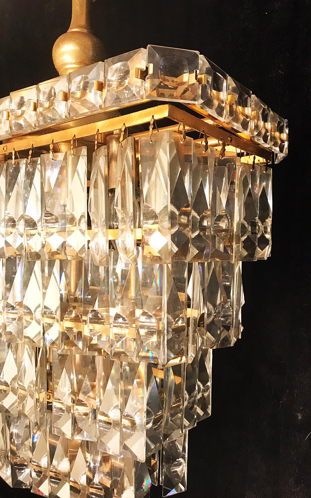 Murano crystal Chandelier 1950