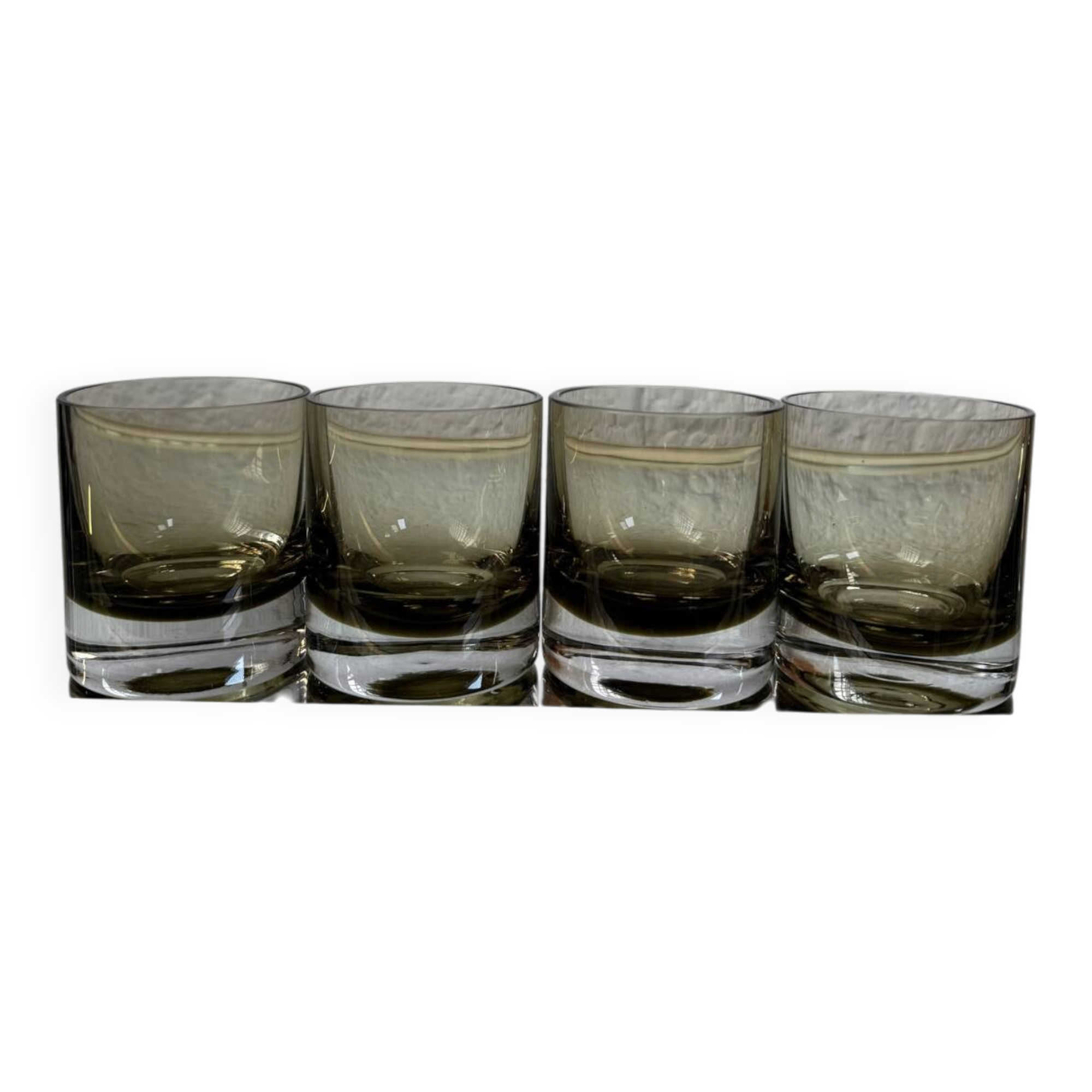 70s Smoked Whiskey Glasses