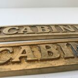 Solid brass door plates