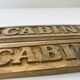 Solid brass door plates