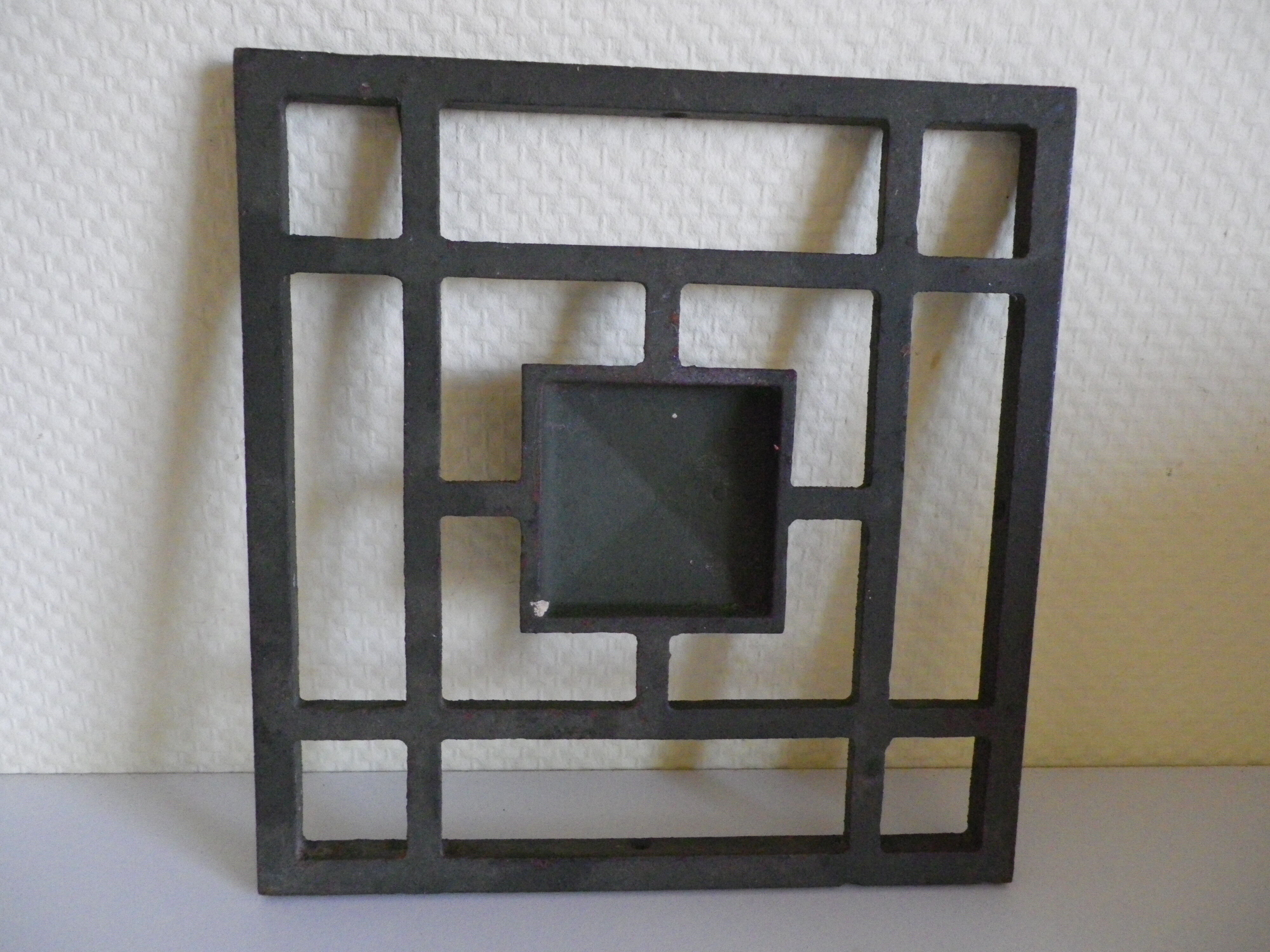 Old 4-point steel door ornament