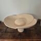 Sculptural bowl in chamotte stoneware
