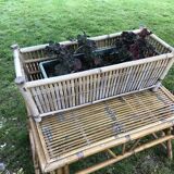 Bamboo foldable garden lounge set