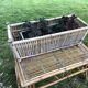 Bamboo foldable garden lounge set