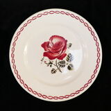 8 flat plates badonviller rose red